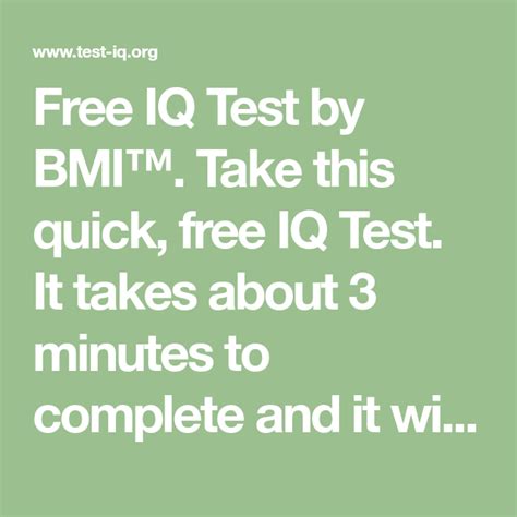 bmi-iq-test|bmi iq test free.